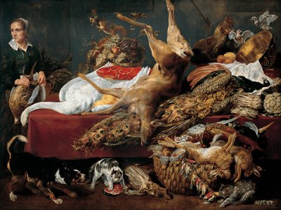 Still Life with Servant by Paul De Vos
